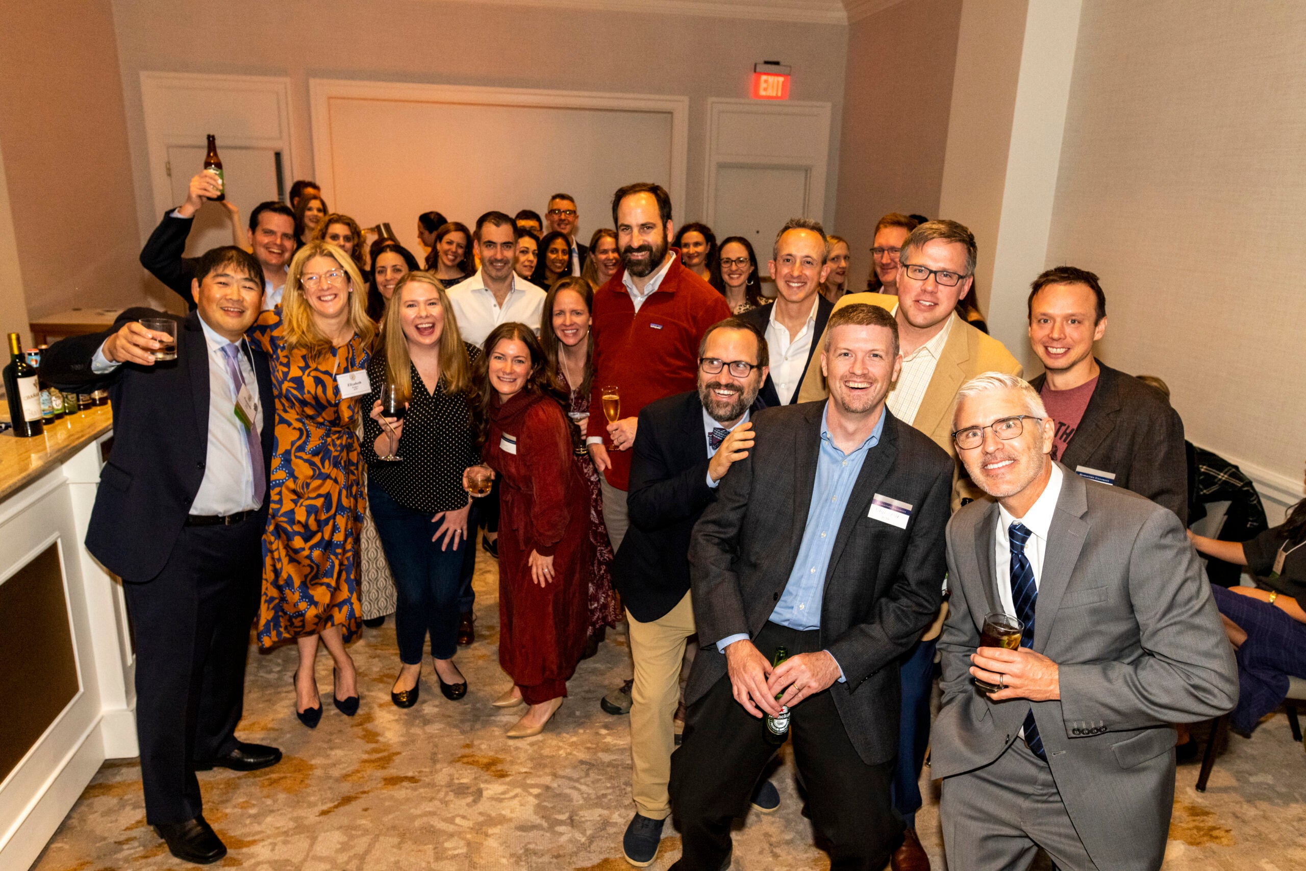 Med Reunion attendees pose for a photo