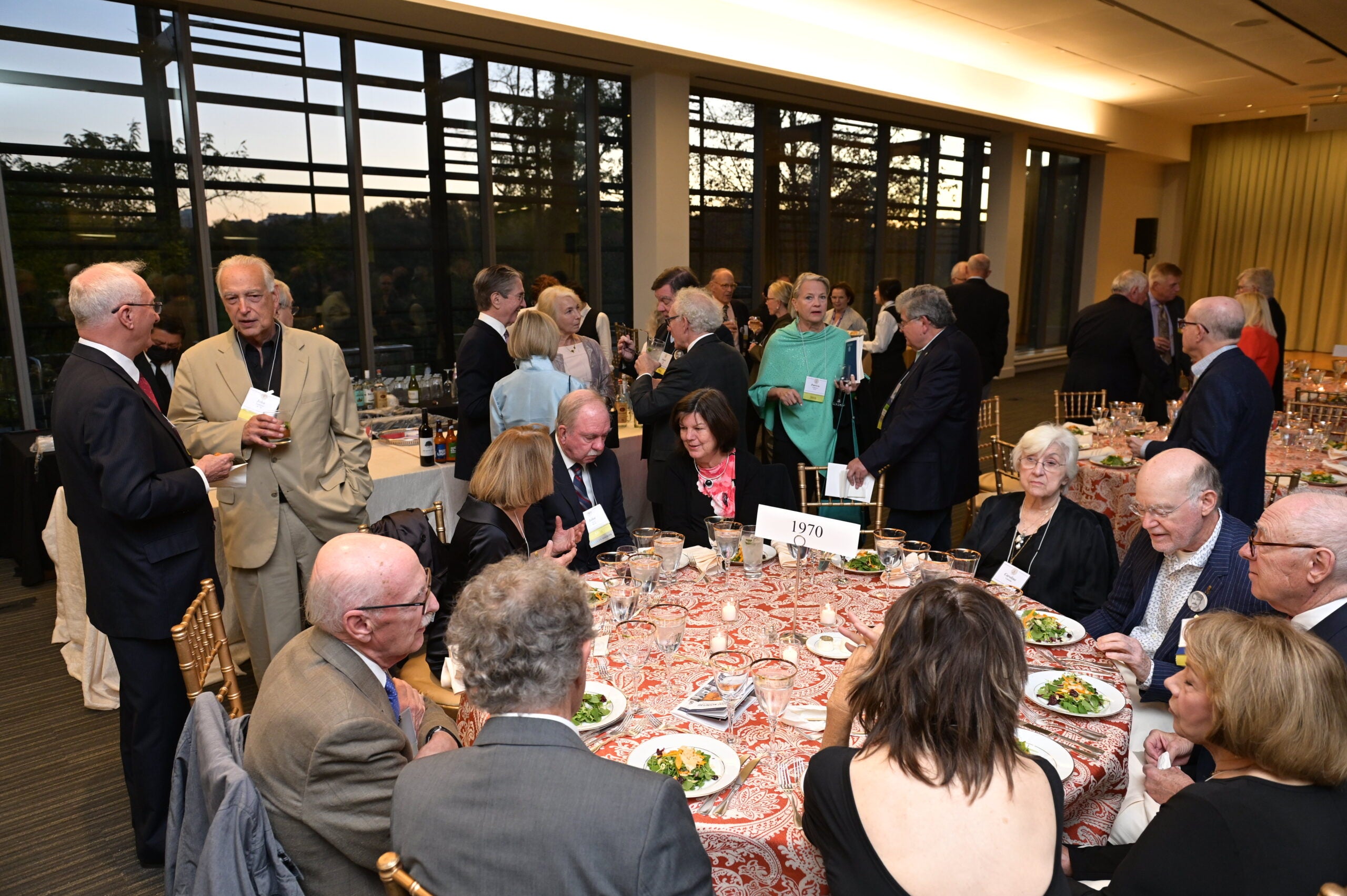 Med Reunion attendees mingle during an event