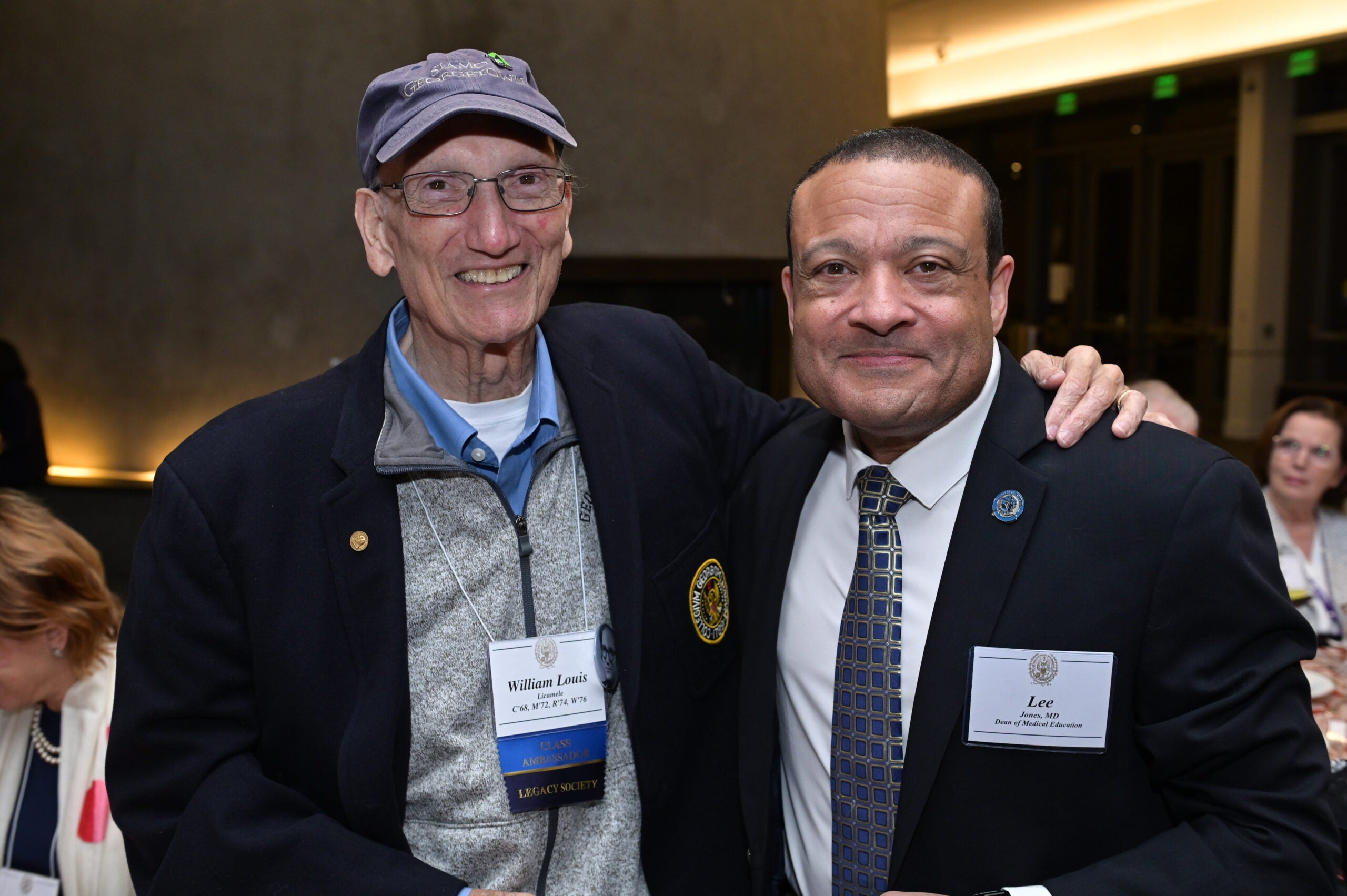 Bill Licamele and Dean Jones pose for a photo